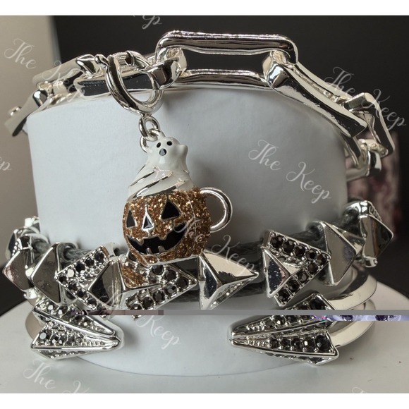 Bomb Party Jewelry - Bomb Party Halloween 26 Stack ST12673 Pumpkin Spice Sparkle Ghost Latte Bracelet